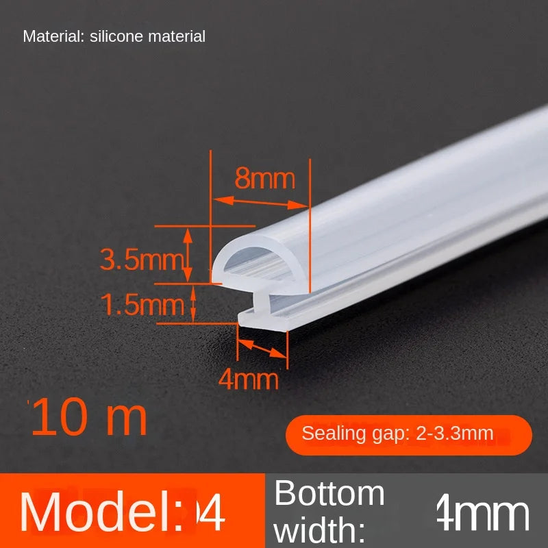 10M Bottom Width 4/5/6/7mm Sealing Strips Bridge Aluminum Door/Window Sealed Plastic Strips Energy Saving