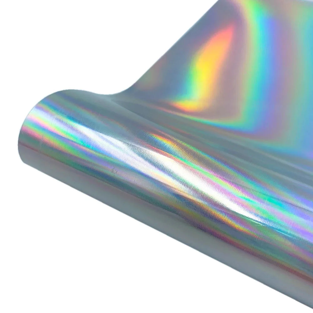 20x50cm Glitter/Laser Metallic/Holographic Rainbow/Sequins/Stripe Heat Transfer Vinyl Film Iron on T-shirts Hat Decor For cut
