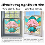 Stained Glass Static Window Privacy Film Sun Blocking Glass Cling Waterproof PVC Home Bathroom Window Covering Film Sticker