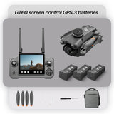 Lenovo GT60 Foldable GPS Drone 8K HD 4K With Screen Brushless Airdrop Obstacle Avoidance 5G FPV Dual Camera Quadcopter