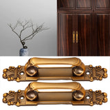 2Pcs/Set European Style Antique Zinc Alloy Door Pull Handle Cabinet Hardware Accessory