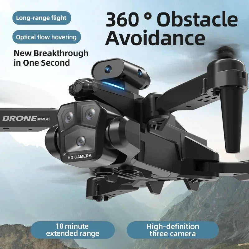 C10 Max 1200M GPS Rc Drone HD 8K Optical Flow Positioning Obstacle Avoidance Gesture Photography Foldable Quadcopter Toy Gifts