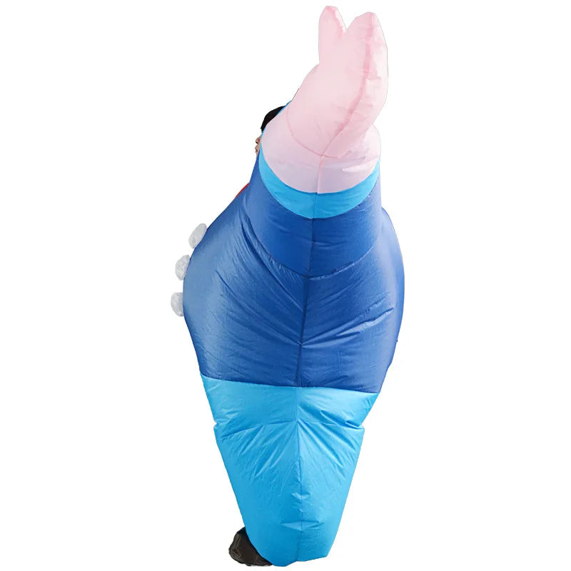 Halloween Costume Party Accessories - Popeye Inflatable Costume Performance Blue Sailor Outfit