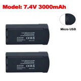 2Pcs V168 Pro Max original 7.4V 3000mAh Lipo Battery suitable for V168 V198 GPS 8K 3.7V 2000mAh drone charging backup battery