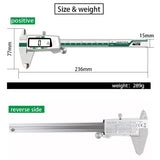 ET50 150mm 6-Inch Caliper Stainless Steel Fraction/MM/Inch 0.01mm High Precision Measuring Tool Woodworking Thickness Gauge
