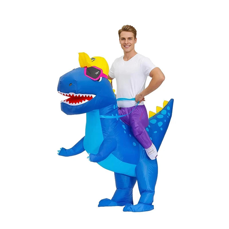 Adult Unicorn Dinosaur Rabbit Inflatable Costumes Animal Role-playing Outfits Halloween Party Performance Wear Fesival Garment