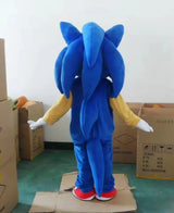 New Blue Sonics Mascot Costume Holiday Hedgehog Fancy Dress Birthday Party Cartoon Anime Dog Adult Performance Outfit  Carnival