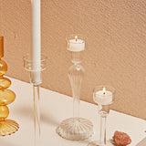 Modern Glass Candleholder Nordic Home Decor Clear Glass Candle Holder Candlelight Home Decoration Ornaments Candel Holder