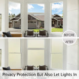 Frosted Privacy Decorative Film, Heat and UV Resistant, Anti-static, Adhesive Free Small Office/home Office