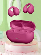 TWS Bluetooth Headset 5.3 Wireless Air Conduction Headphones Clip Ear Music Noise Canceling HD Call Sports Gaming Earphone