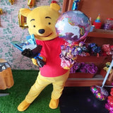 ABC123Cosplay cut Winnie the Pooh bear Mascot Cartoon character Advertising Costume Party Animal car4,b;6.k,9/g'