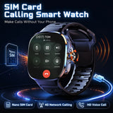 5G/4G Full Network Smart Watch 720*720 AMOLED 2100mah Battery 16GB+256GB RAM 900 Camera GPS WIFI Google APPS Download Smartwatch