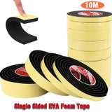 Black Single-sided Sponge Foam Tape for weatherproofing and soundproofing windows and doors