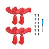 2 Pairs Propellers Including Screws and Screwdriver Props Wings Replacement Blades Spare Parts for DJI NEO 2 Drone Accessories