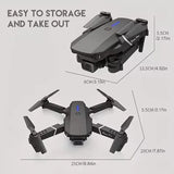 E88 Pro WiFi FPV Drone, Wide Angle, HD, 4K, 1080P Camera, Height Hold, RC, Foldable Quadcopter, Helicopter Toys, Gift, New