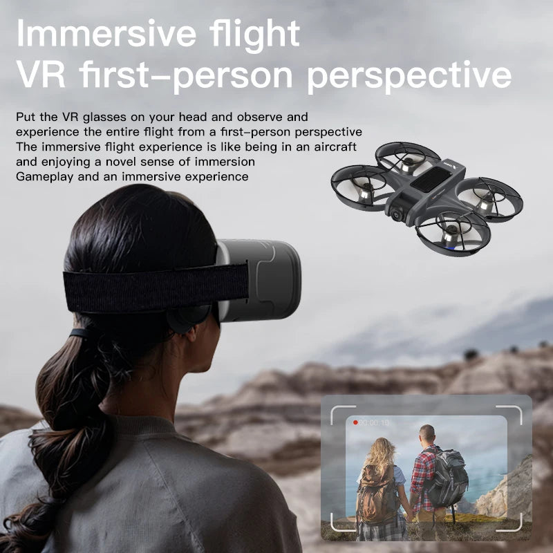 2026 New X226 VR FPV Drone 4K HD Dual Camera Brushless Motor WiFi 5G Optical Flow Positioning Mini for Racing RC Quadcopter