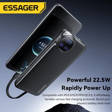 Essager 20000mAh portable power bank 5W fast charging