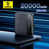 Baseus 20000mAh portable power bank 100W fast charging