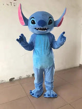 High Quality Blue Lilo & Stitch Cartoon character Mascot Costume Disney Advertising Fancy Dress Animal Mickey Mouse Cosplay