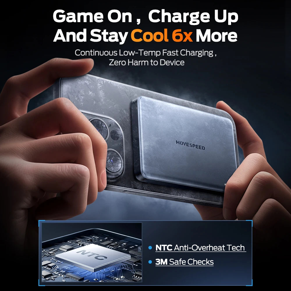 MOVESPEED 10000mAh portable power bank 20W fast charging