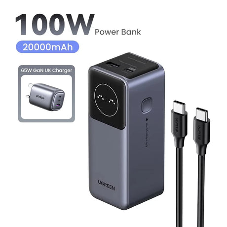 UGREEN 12000mAh portable power bank 100W fast charging