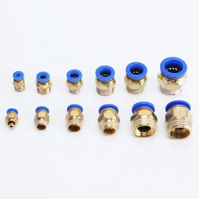 PC Series Box 4mm 6mm 8mm 10mm 12mm Air Joint Connectors Push in Hose Tube Pneumatic Fitting 1/4 1/8 1/2 Quick Release Couplings