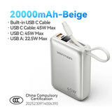 Xiaomi 20000mAh portable power bank 45W fast charging