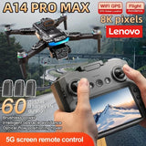 Lenovo  A14Pro max GPS Drone 4K Professional Dual Camera Dron Brushless Motor WIFI FPV Foldable RC Quadcopter Helicopter Toys