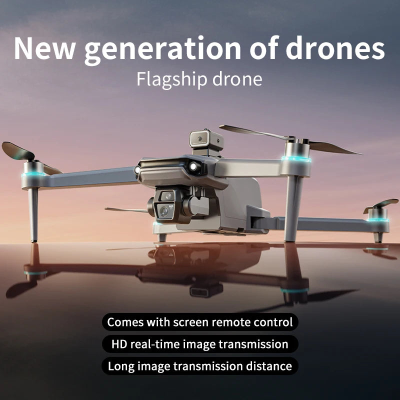 GPS Drone with Touch Screen EIS Camera Anti-shake 8K Aerial Brushless Drones 5G GPS 8K HD Cameras Large UAV Dron RC Quadcopter