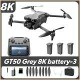 GT50 Drone 8K FPV 4.3''Screen RC Drone with Camera 183g No Registration Brushless Motor EIS Anti-Shake 2.4GHz RC Quadcopter UAV