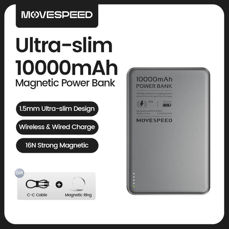 MOVESPEED 10000mAh portable power bank 20W fast charging