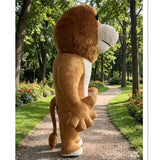 Cartoon Doll Giant Lion Inflatable Mascot Costume Animal Role Playing Lion Theme Stage Performance Wedding Celebration Costume