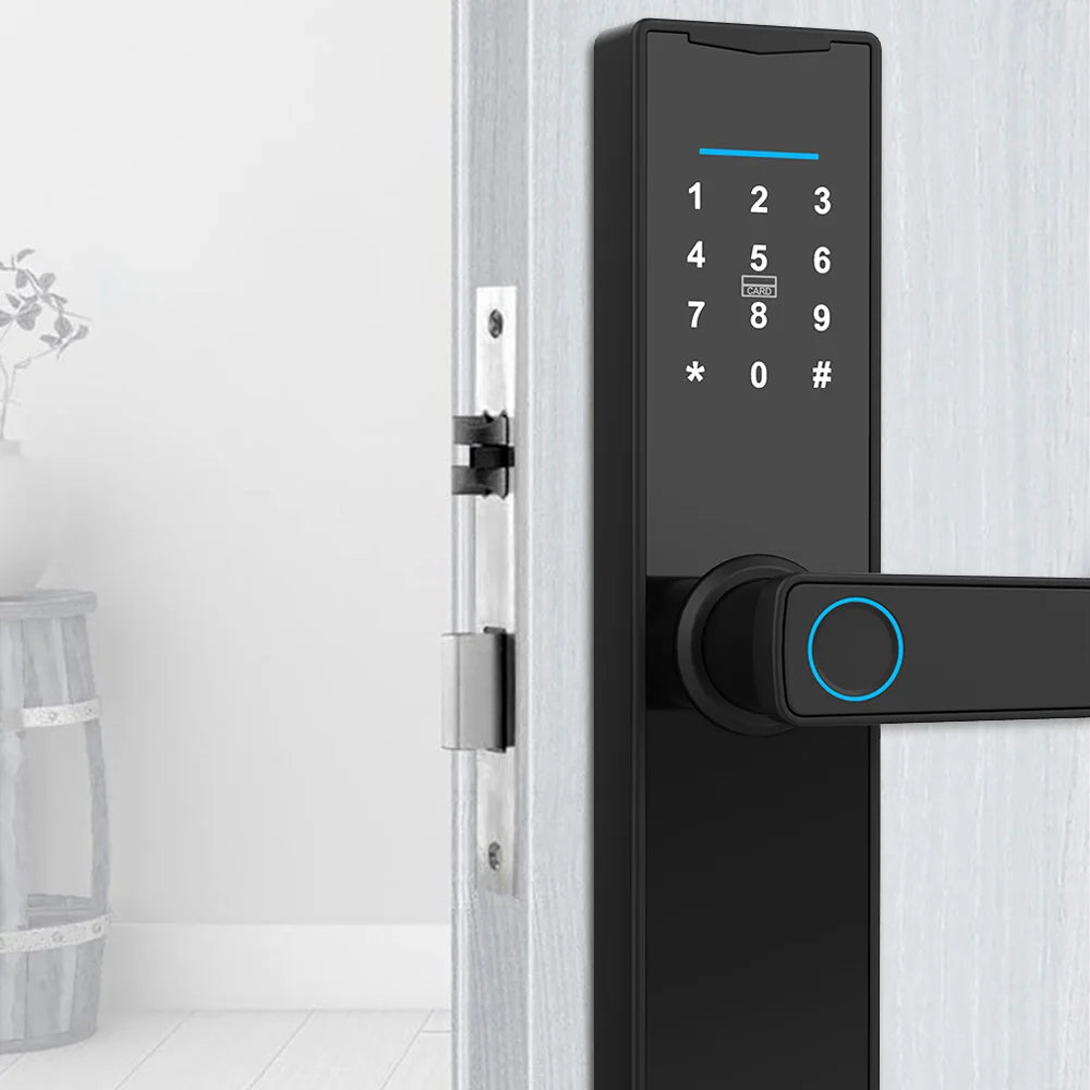 Smart Lock Access Prevention Fingerprint Lock Door with Keypad Entry Electronic Deadbolt Lock