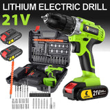 Conentool  Electric Screwdriver 21V Rechargeable Battery Cordless Drill Driver LED Work Light Electric Drill 45N.M 25 Torque Set