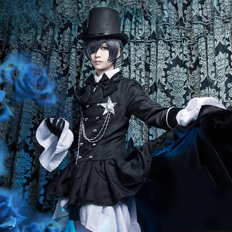 Cosplay Anime Black Butler Cosplay Ciel Phantomhive Cosplay Cotume Kuroshitsuji Costume Halloween Women Fancy Party Outfit 2025