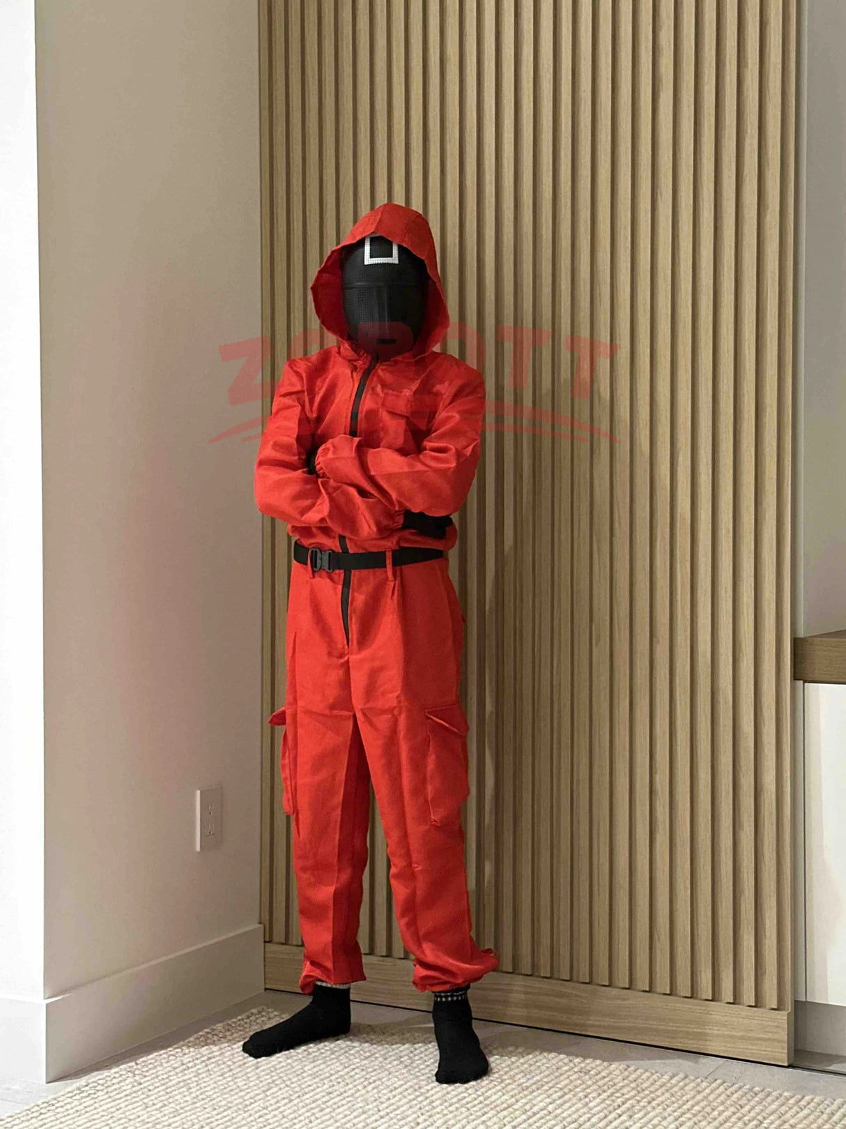 TV Game Red Calamari Game Jumpsuit Cosplay Party Tracksuit Outfits Mask Props Role Play Classic Costume