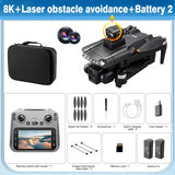 For Genuine V198MAX GPS Drone 8K Professional Camera Aerial FPV Brush Laser Obstacle with Large Screen Remote Control Folding RC