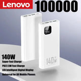 Lenovo 500000mAh portable power bank 140W fast charging