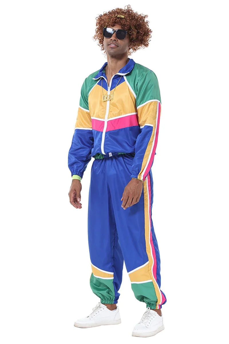 Couples Retro Hippie Costumes Male Women Carnival Halloween Party 70s 80s Rock Hip-Hop Disco Clothing Suit Cosplay Outfits