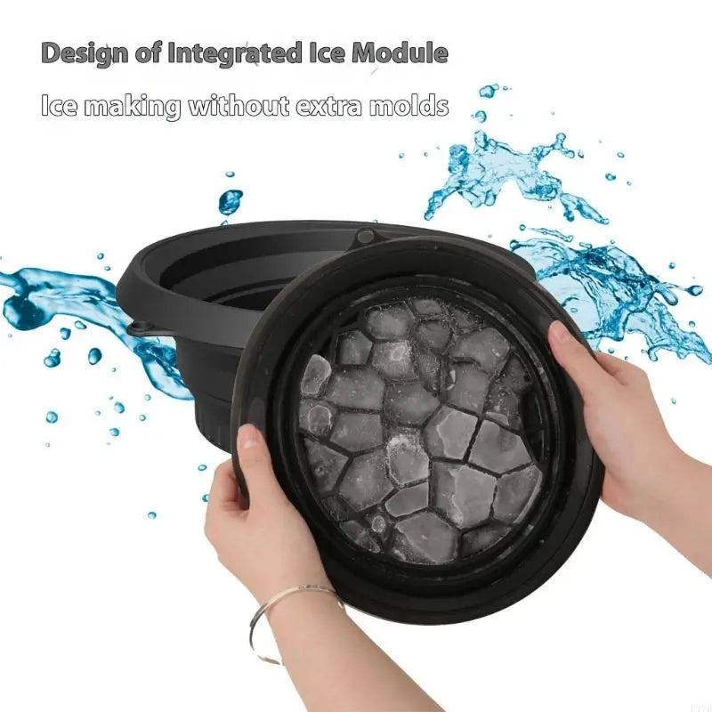 Silicone Foldable Face Ice Bath Bowl for Facials Plunge Dipping Skin Care Tool Home Travel Beauty Essential Multi Purpose Nursin