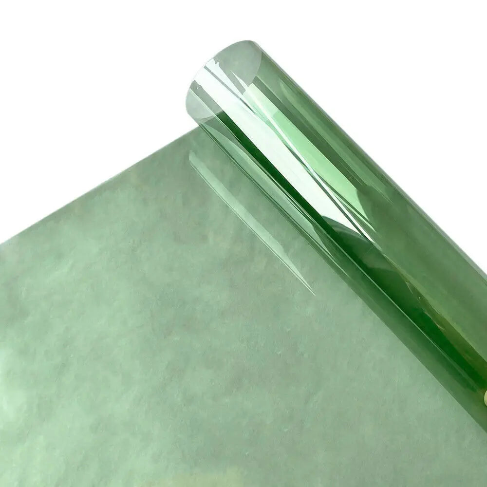 Transparent Window Film Multicolor Solar Tint Self Adhesive Stain Glass Decor Vinyl Roll DIY A4 20/40*120CM