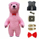 Giant Polar Bear Inflatable Costume Street Funny Polar Bear Mascot Costume Party Cosplay Plush Doll Inflatable Mascot Costume