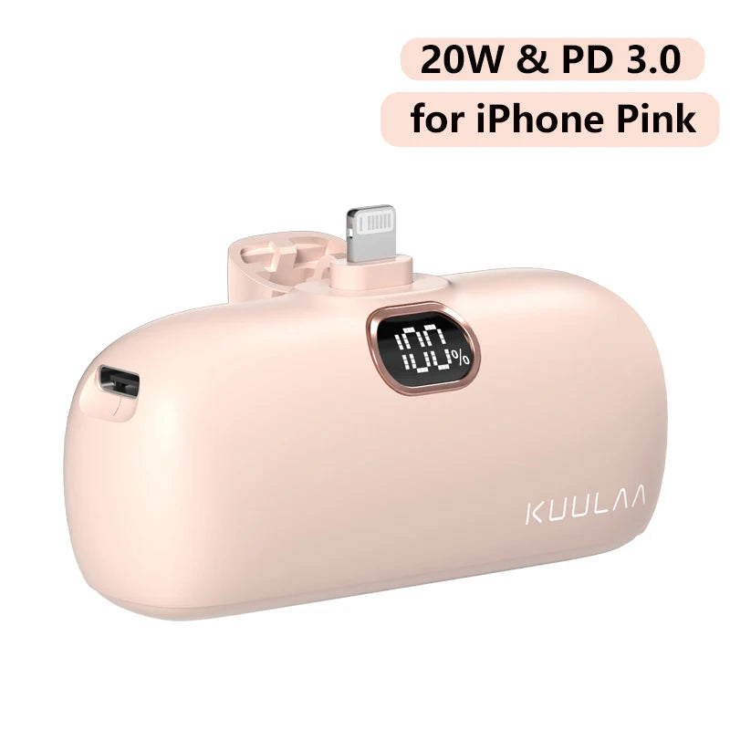 KUULAA 5000mAh portable power bank