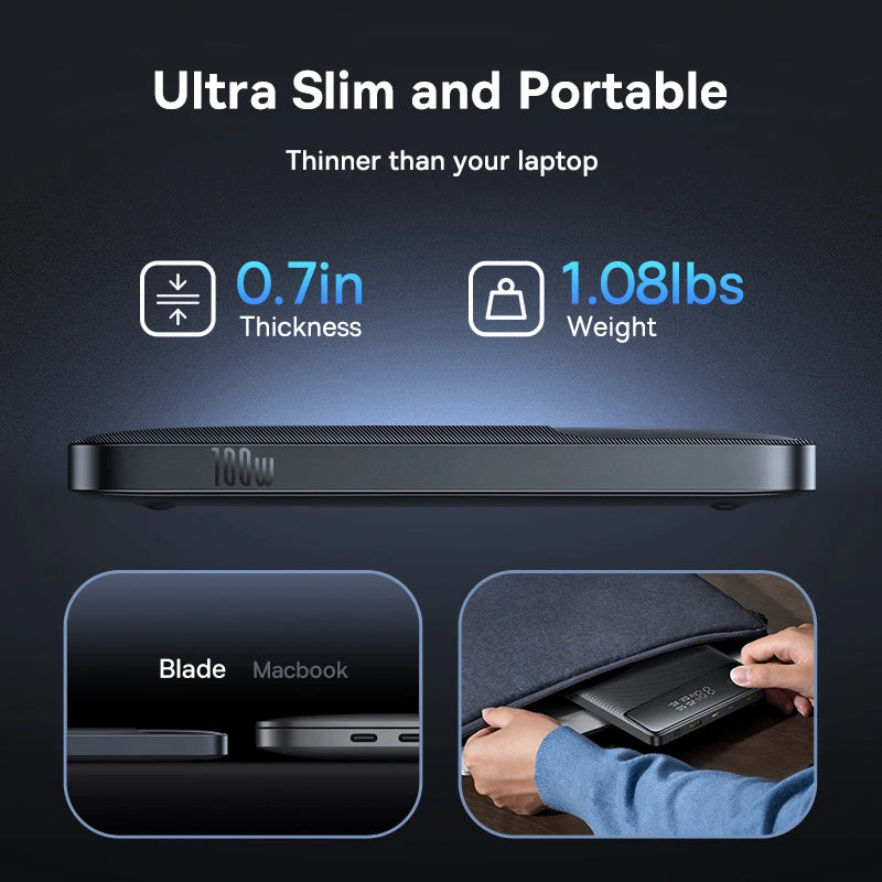 Baseus 20000mAh portable power bank 100W fast charging