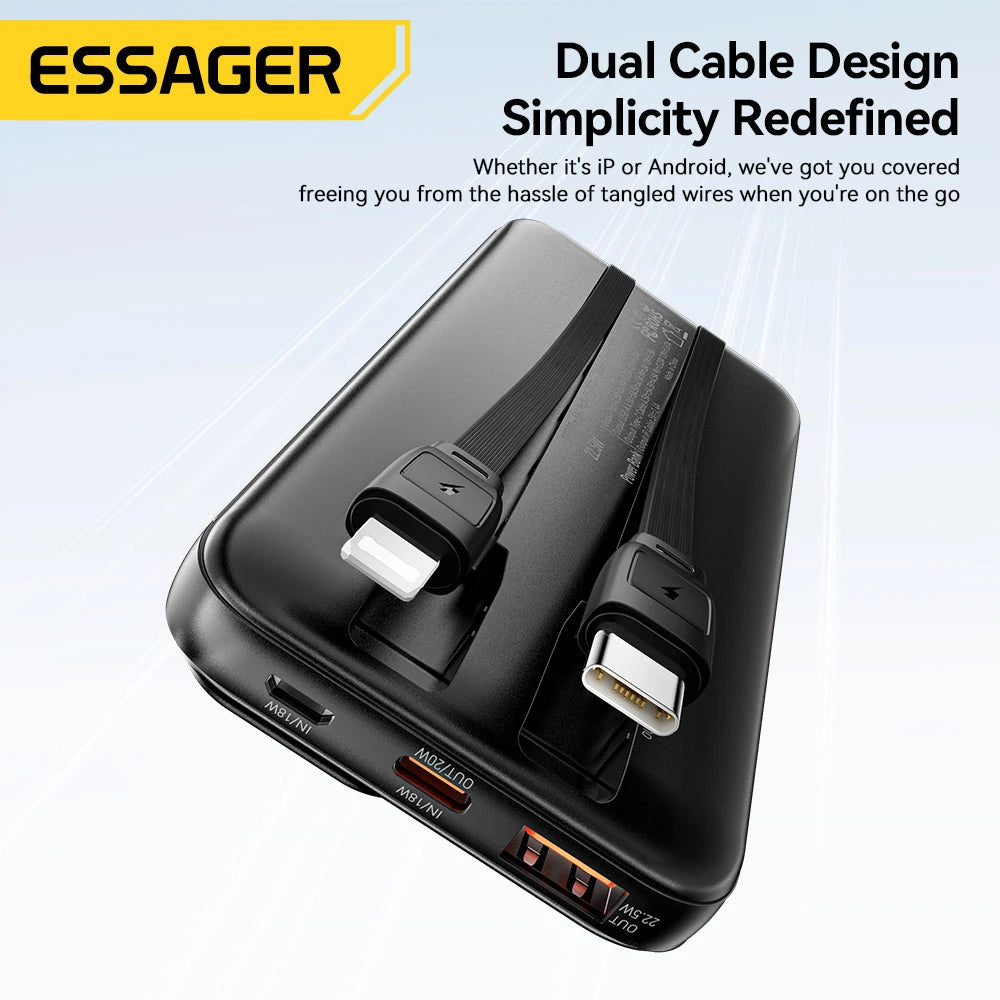 Essager 20000mAh portable power bank 5W fast charging