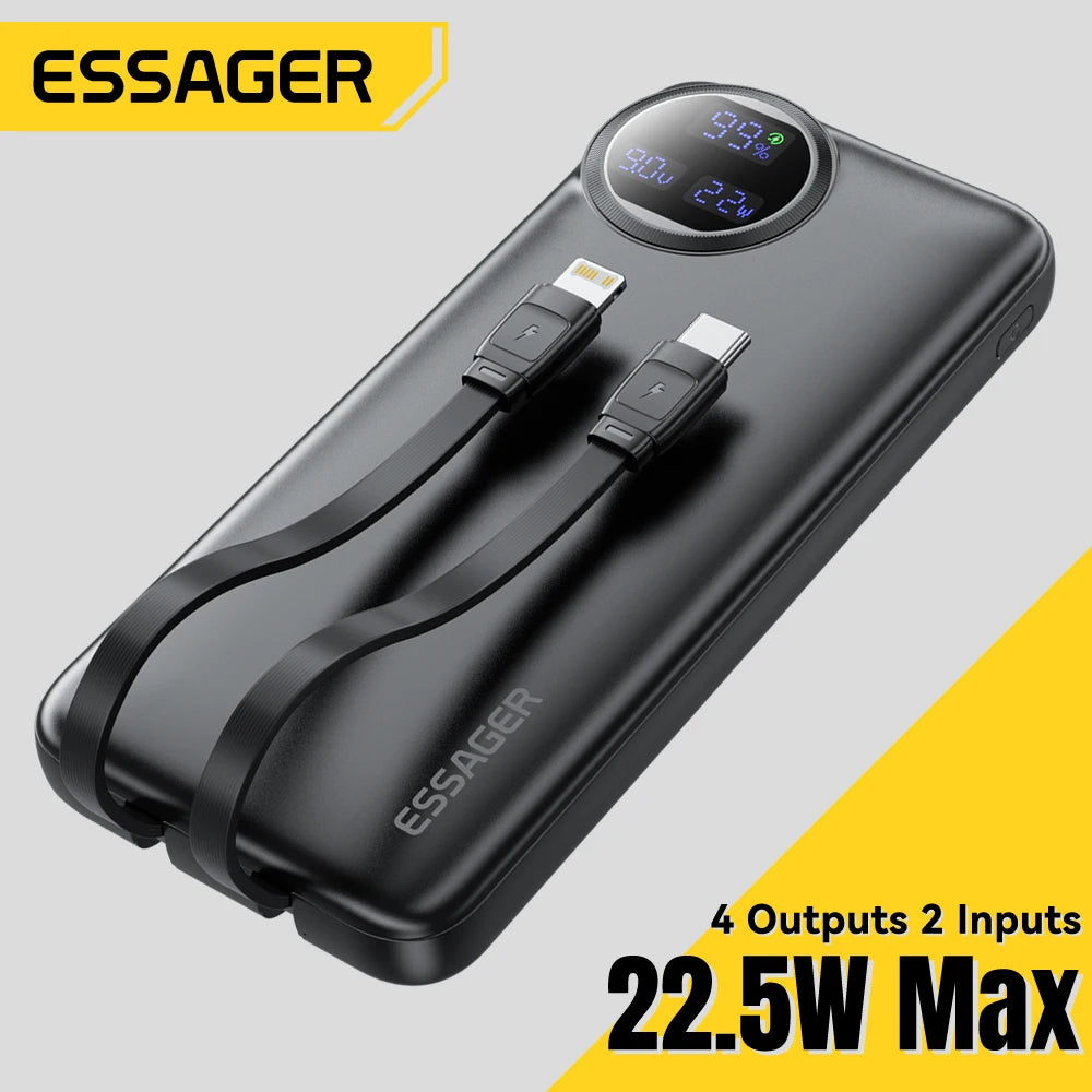 Essager 20000mAh portable power bank 5W fast charging