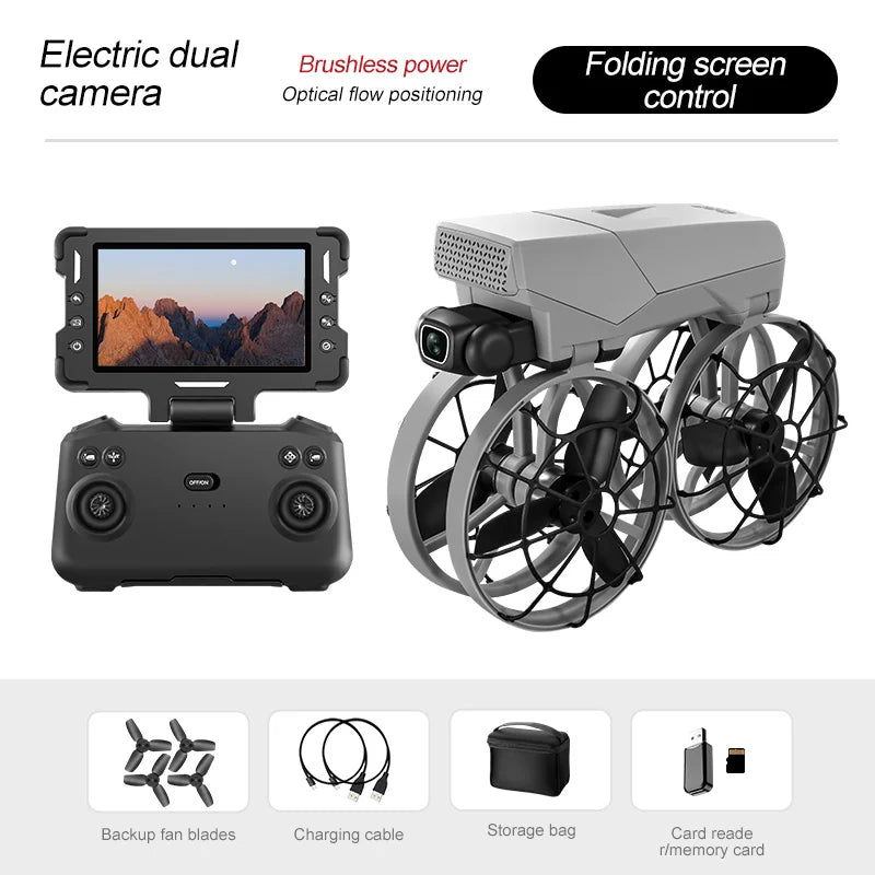 DroneS 4K Professional 10KM Brushless Optical Flow Folding Dual Mirror Professional Aerial Photography with Servo Gimbal Drone