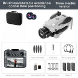Lenovo V156 MAX 8K Drone with Screen Remote Control Brushless ESC  4K HD Dual Camera GPS drone  Quadcopter Avoidance Gift