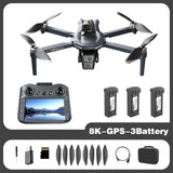 Lenovo NEW XT606 GPS Drone 8K HD Professional dual camera 5G WIFI FPV Obstacle Avoidance Brushless RC Quadcopter Dron toys