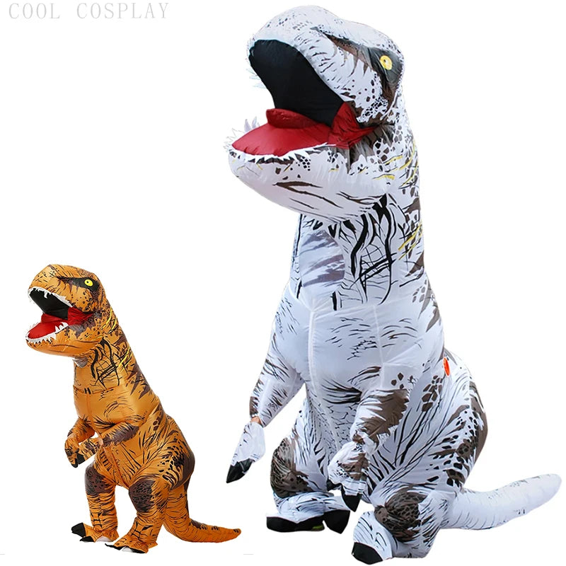 T-Rex Dinosaur Costumes Full Body Half Body Inflatable Outfits Funny Party Props Halloween Purim Carnival Party Performance Wear